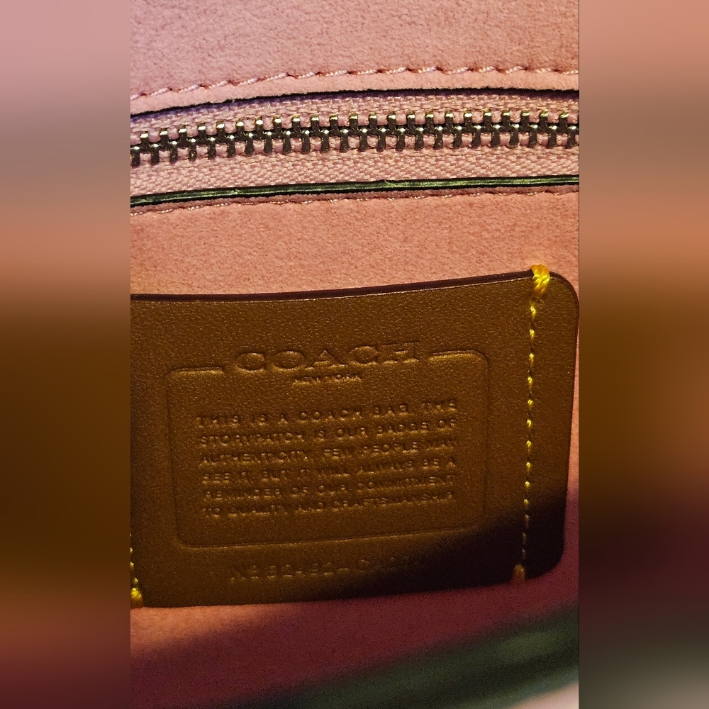 Coach Willow Saddle Bag New With tags - Picture 7 of 13